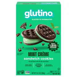Glutino Sandwich Cookies, Gluten Free, Mint - 10.5 oz
