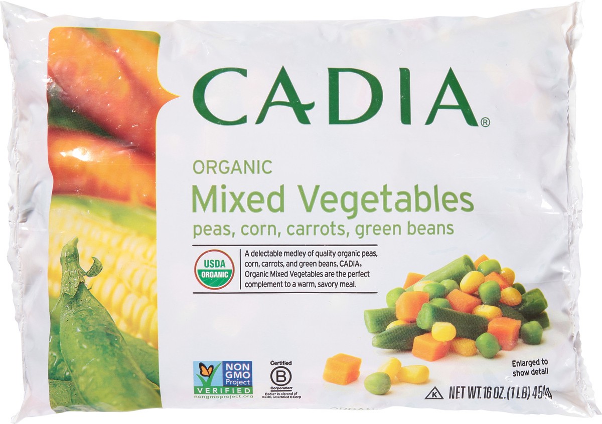 slide 7 of 13, Cadia Organic Mixed Vegetables 16 oz, 16 oz