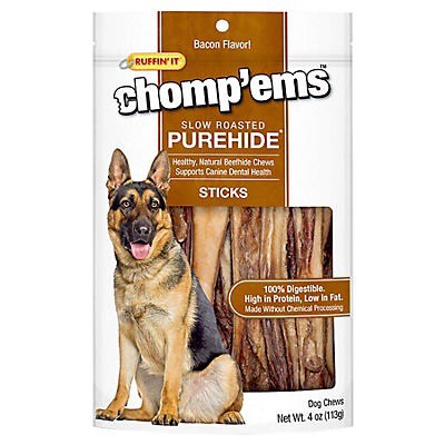 slide 1 of 1, Ruffin' It Ruffin 'It Purehide Chips Healthy Natural Rawhide, 5 oz