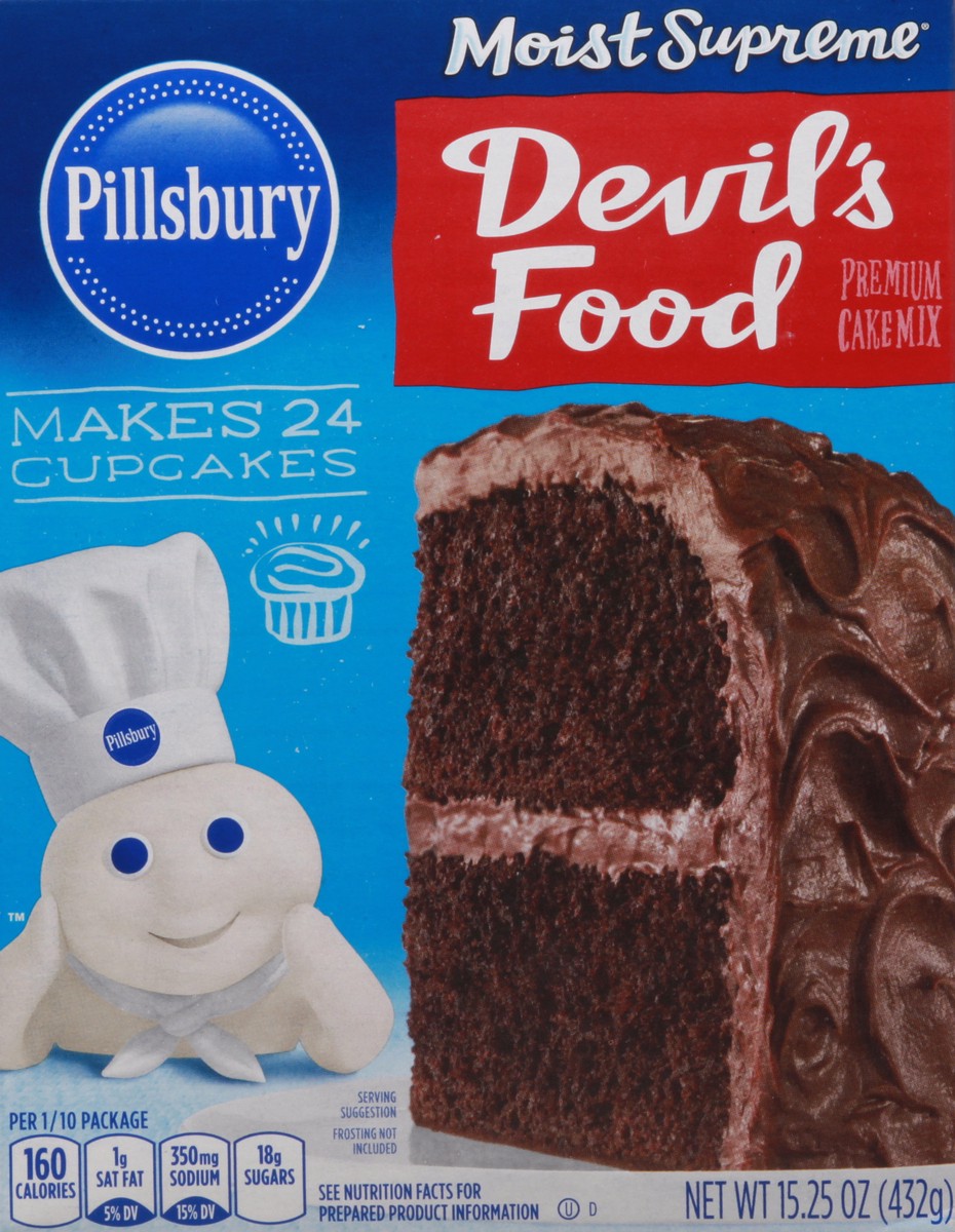 slide 4 of 9, Pillsbury Moist Supreme Premium Devil's Food Cake Mix 15.25 oz, 15.25 oz