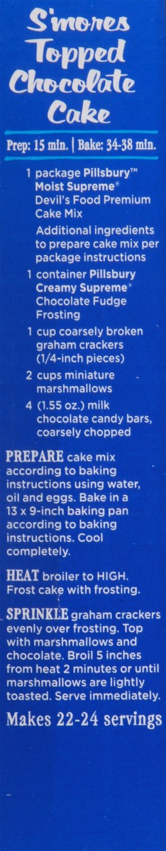 slide 8 of 9, Pillsbury Moist Supreme Premium Devil's Food Cake Mix 15.25 oz, 15.25 oz