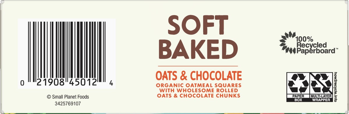 slide 3 of 12, Cascadian Farm Organic 6 Pack Oats & Chocolate Soft Baked Squares 6 ea, 6 ct; 1.24 oz