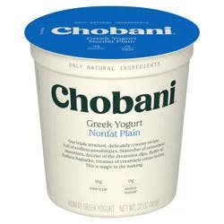 Chobani Plain Nonfat Greek Yogurt Tub