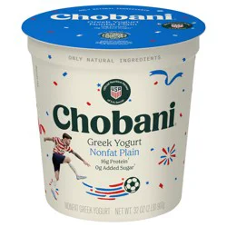 Chobani Yogurt, Greek, Non-Fat, Plain