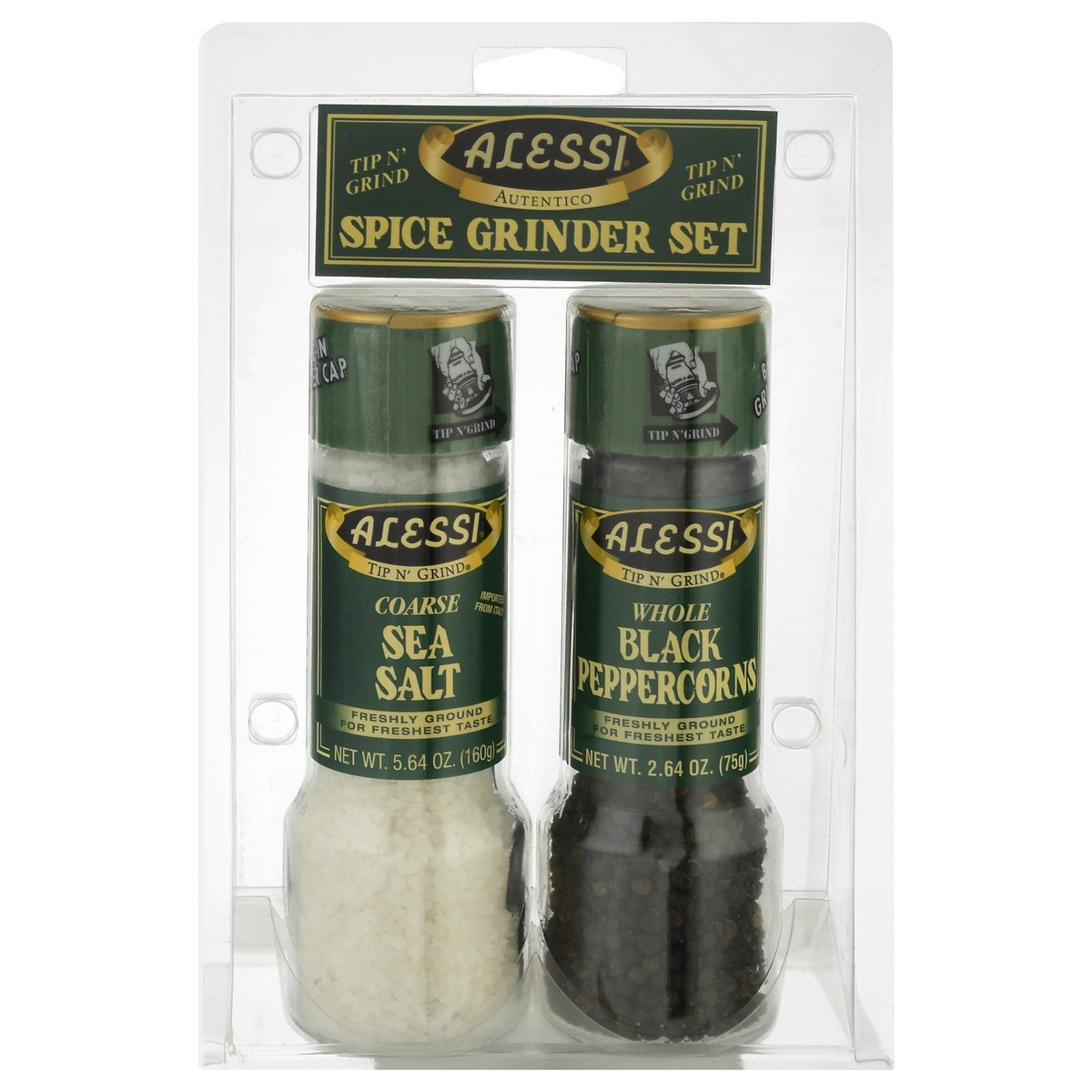 slide 1 of 11, Alessi Small Salt & Pepper Grinders Set, 2 ct