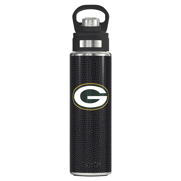 slide 1 of 1, Tervis NFL Green Bay Packers Leather Wide Mouth Bottle, 24 oz