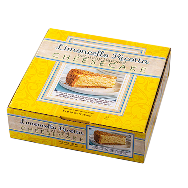 slide 1 of 1, Limoncello Ricotta Cheesecake, 90 oz