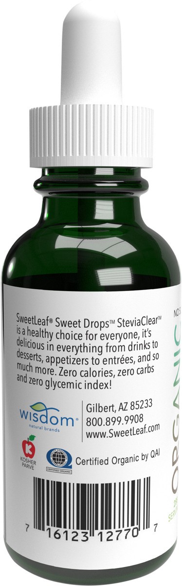 slide 3 of 9, SweetLeaf Stevia Sweetener, Organic, Steviaclear 2 Fl Oz, 2 fl oz