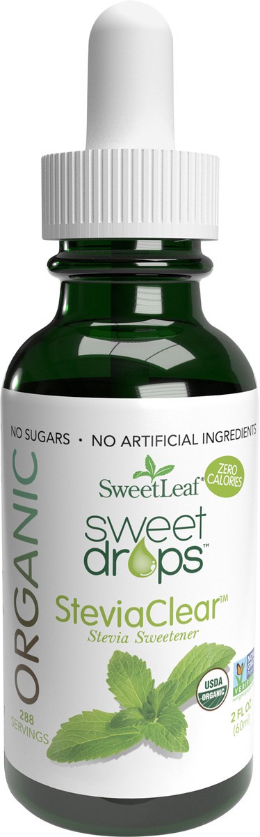 slide 9 of 9, SweetLeaf Stevia Sweetener, Organic, Steviaclear 2 Fl Oz, 2 fl oz