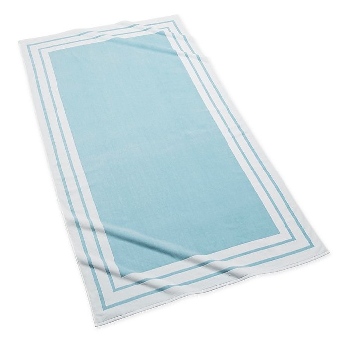 slide 1 of 1, Kassatex Rodeo Beach Towel - Aqua, 1 ct