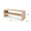 slide 2 of 13, Whitmor White Oak Horizontal 31 Inch Shelf Stacker 1 Each, 1 ct