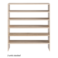 slide 6 of 13, Whitmor White Oak Horizontal 31 Inch Shelf Stacker 1 Each, 1 ct
