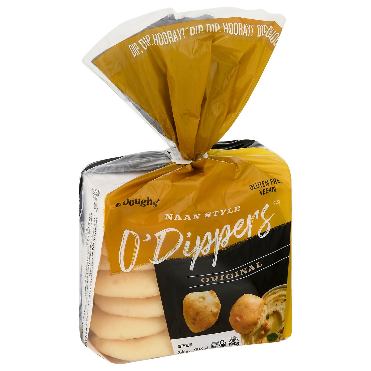slide 2 of 9, O'Doughs Naan Style Original O' Dippers 7.4 oz, 7.4 oz