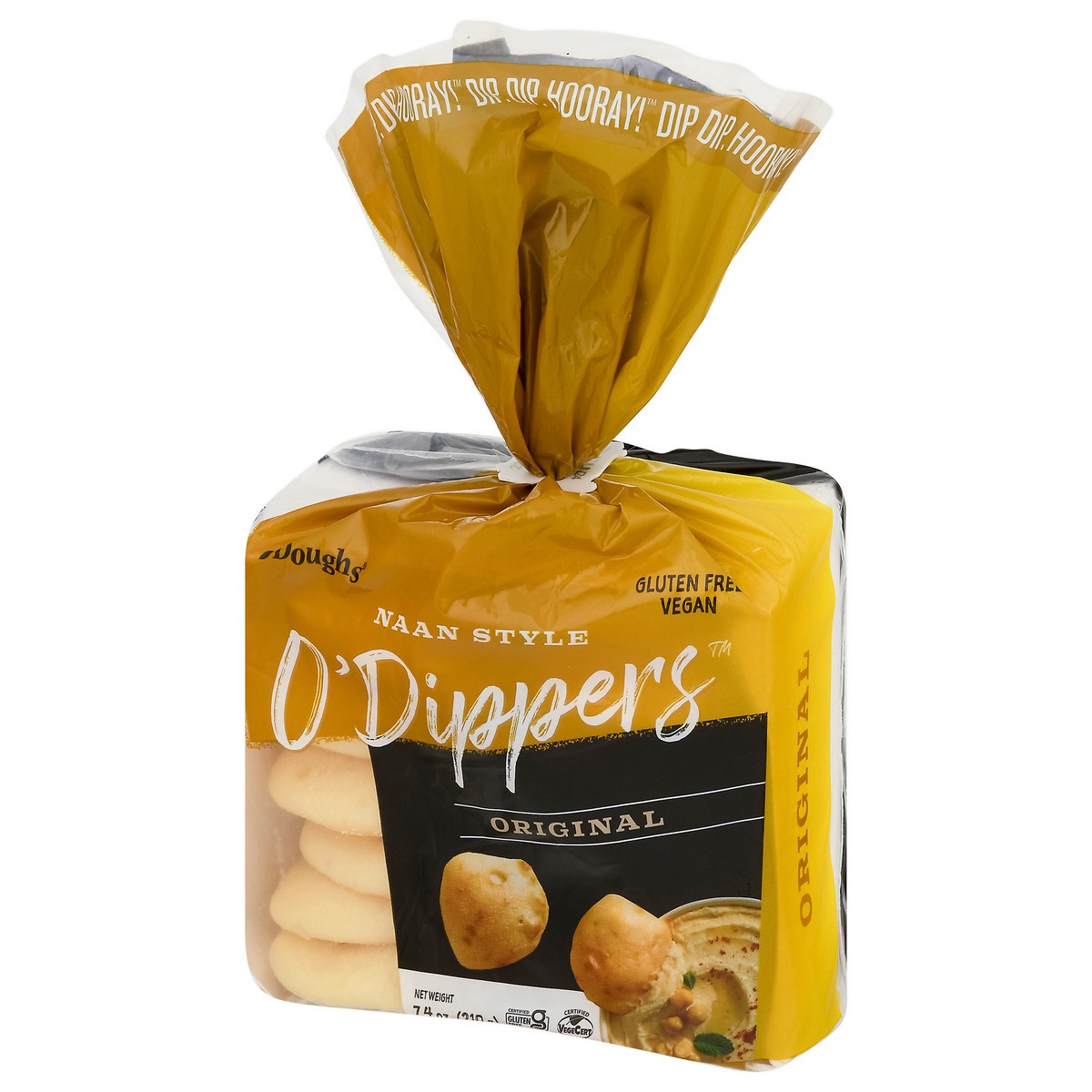 slide 3 of 9, O'Doughs Naan Style Original O' Dippers 7.4 oz, 7.4 oz