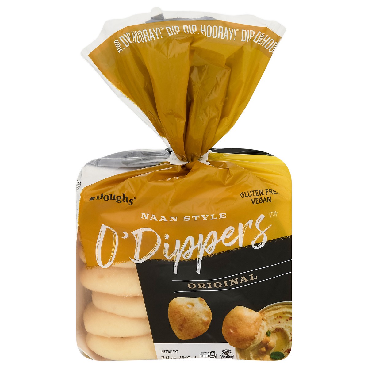 slide 1 of 9, O'Doughs Naan Style Original O' Dippers 7.4 oz, 7.4 oz