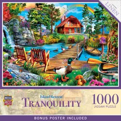 Masterpieces Tranquility Island Cottage Jigsaw Puzzle, 1000 pc
