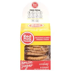 Red Plate Foods Lemon Sugar Cookies - 8 ea