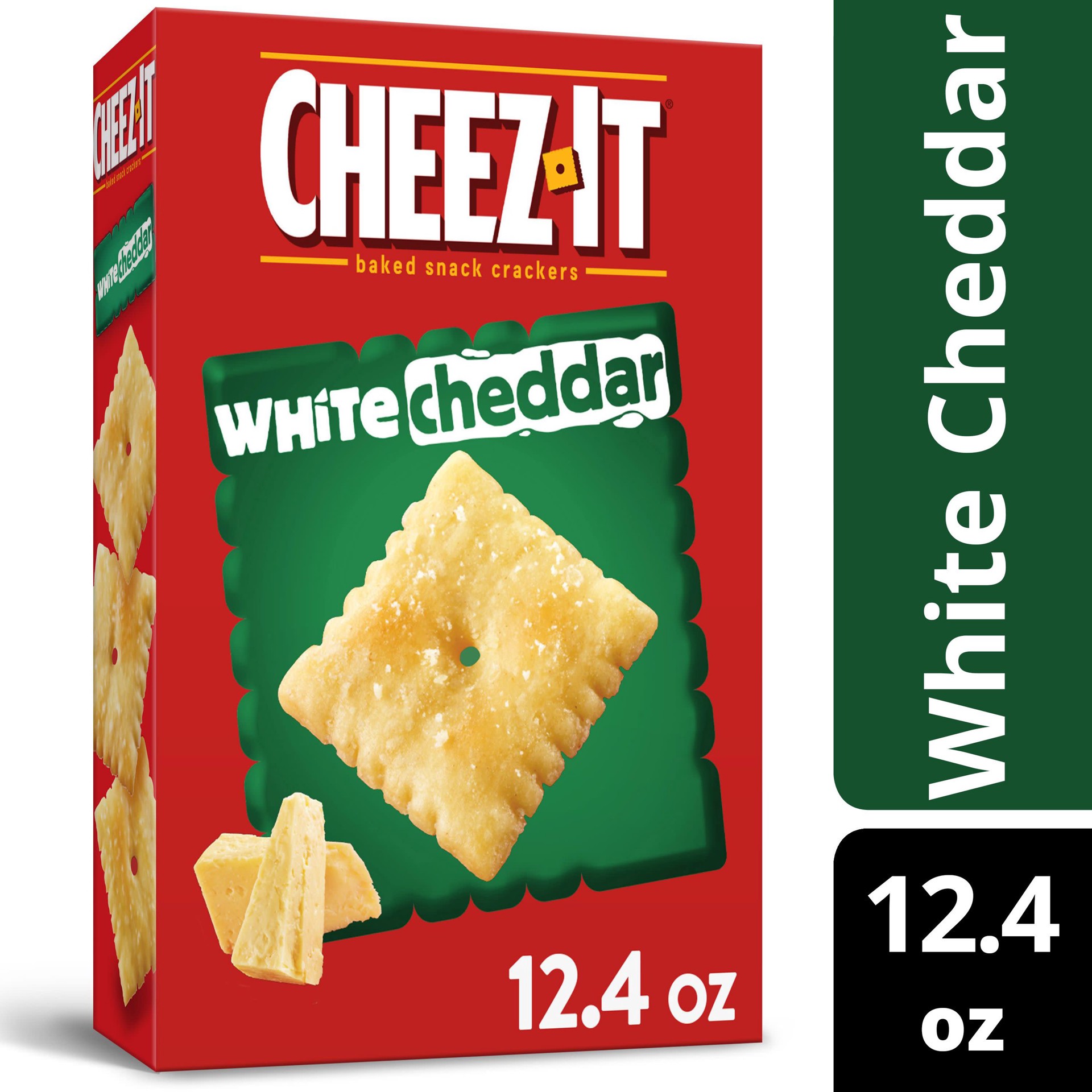 slide 1 of 5, Cheez-It White Cheddar Baked Snack Crackers - 12.4oz, 12.4 oz