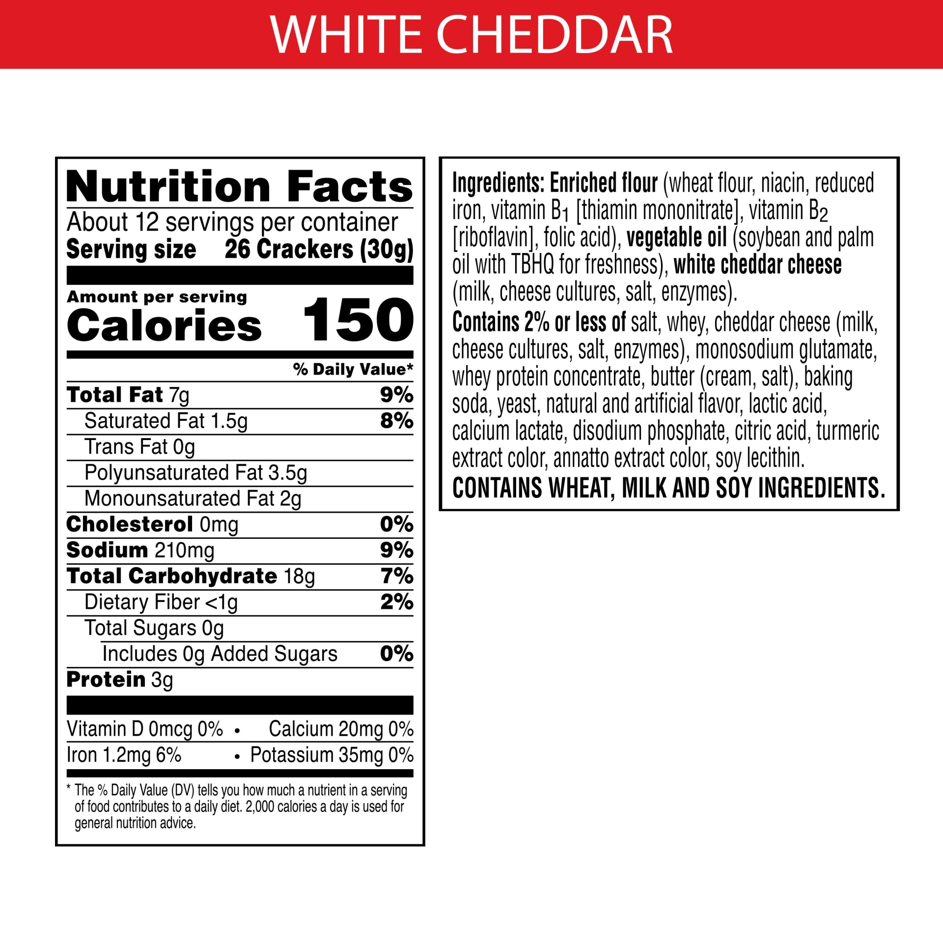 slide 3 of 7, Cheez-It Cheese Crackers, Baked Snack Crackers, White Cheddar, 12.4 oz