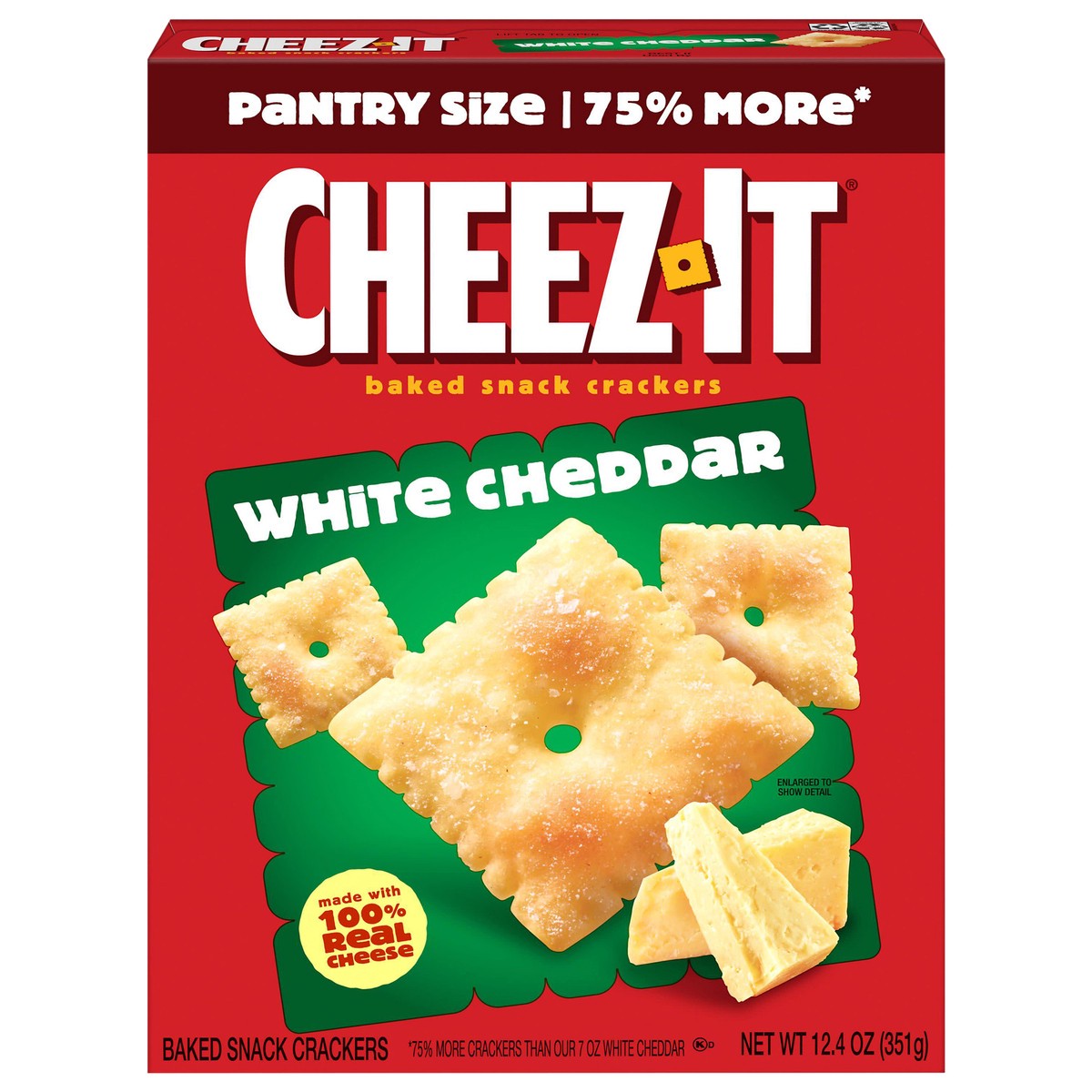 slide 1 of 5, Cheez-It White Cheddar Cheese Crackers, 12.4 oz