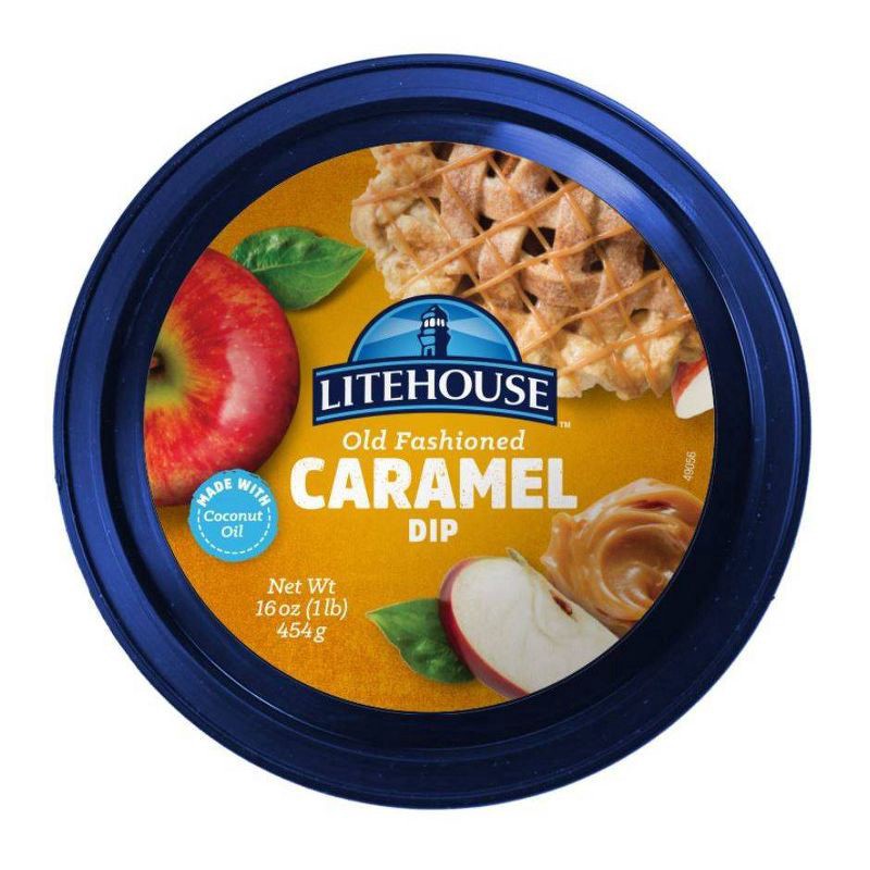 slide 1 of 5, Litehouse Old Fashioned Caramel Dip 16 oz. Tub, 16 oz