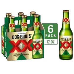 Dos Equis Mexican Lager Beer, 6 Pack, 12 fl oz Bottles