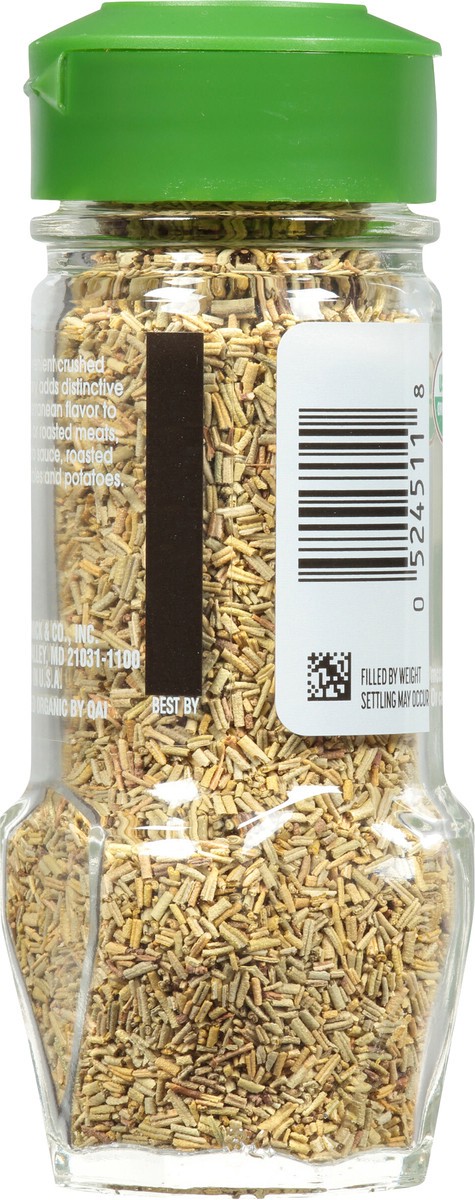 slide 7 of 7, McCormick Gourmet Organic Crushed Rosemary, 1 oz, 1 oz