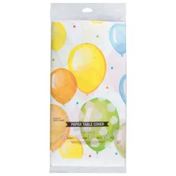 Creative Converting Balloon Bash Paper Table Cover 1 ea
