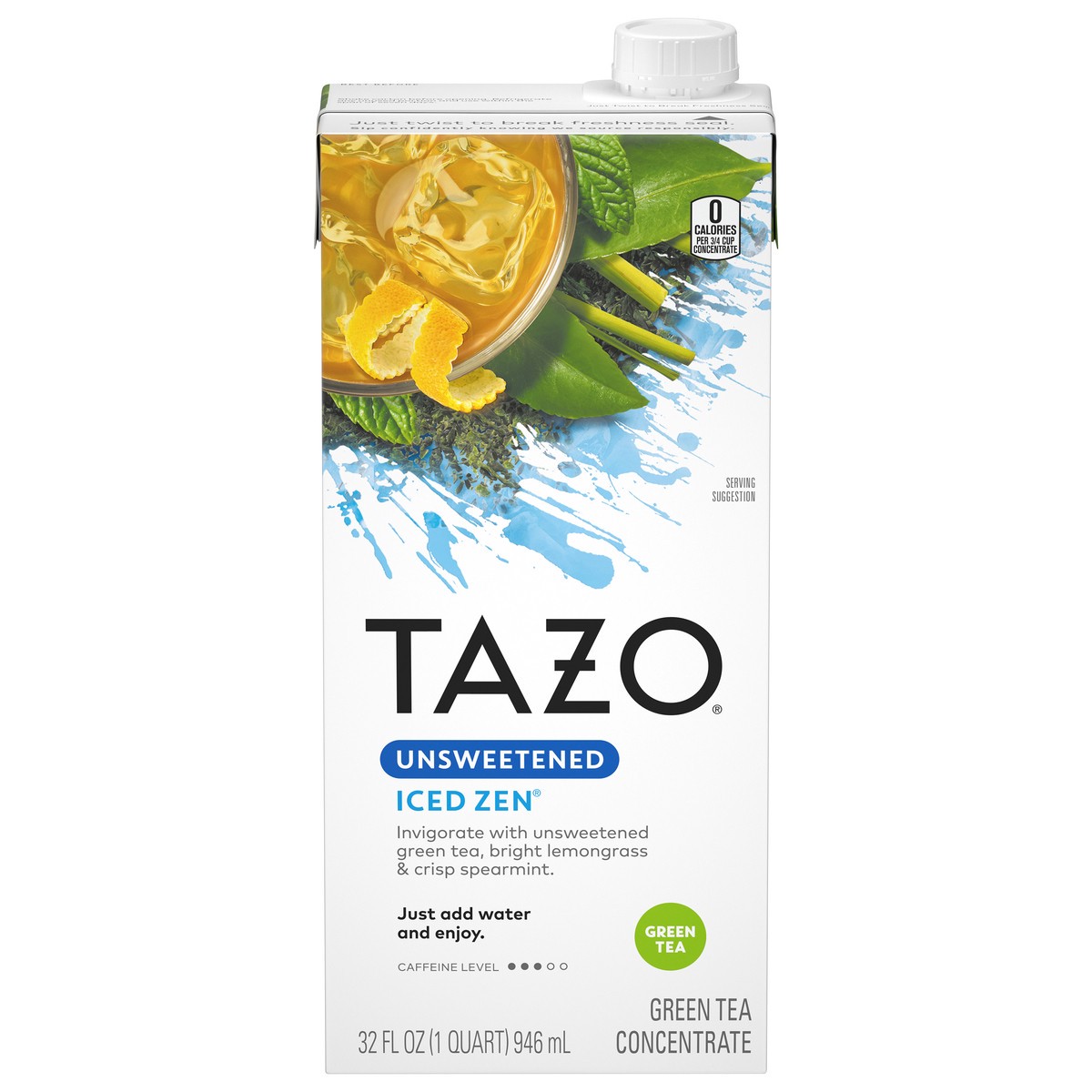 slide 1 of 4, Tazo Tea CONC UNSWT Iced Zen - 32 fl oz, 32 fl oz