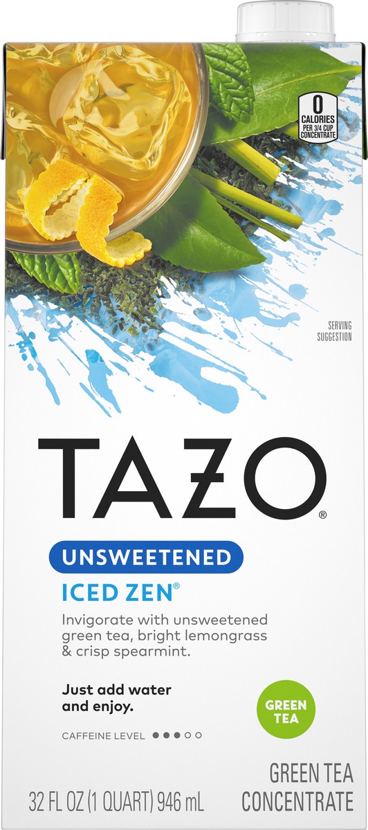 slide 3 of 4, Tazo Tea CONC UNSWT Iced Zen - 32 fl oz, 32 fl oz