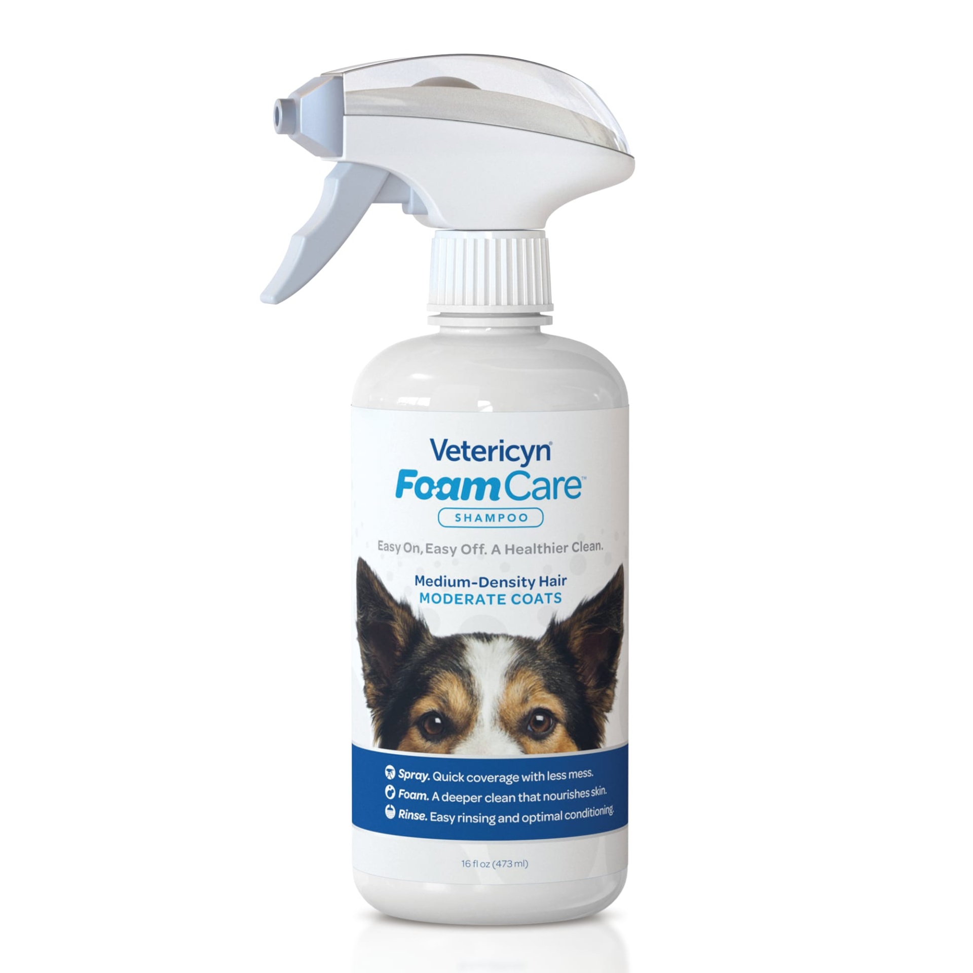 slide 1 of 1, Vetericyn Plus FoamCare Medium Density Pet Shampoo, 16 fl oz