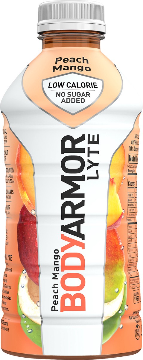 slide 7 of 10, BODYARMOR Lyte No Sugar Added Peach Mango Sports Drink - 28 oz, 28 oz