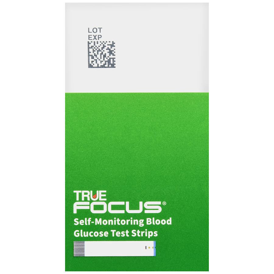slide 5 of 5, Walgreens True Focus Self Monitoring Blood Glucose Test Strips, 50 ct