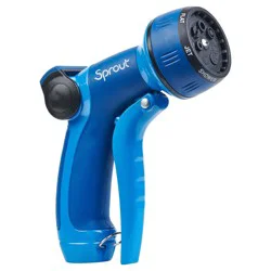 Sprout Blueberry Blue Metal Front-Trigger 7-Pattern Nozzle