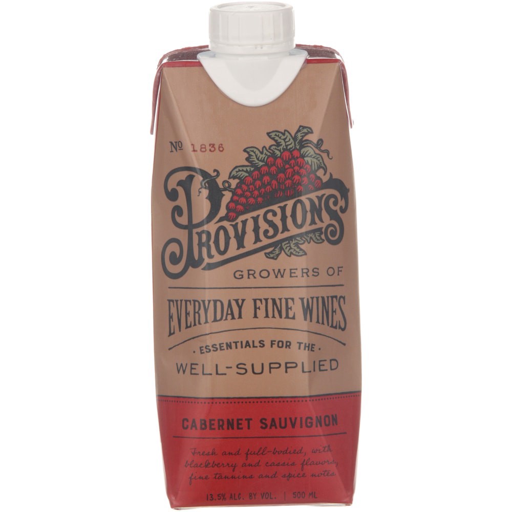 slide 2 of 2, Provisions Wine Tetra Cabernet Sauvignon, 500 ml
