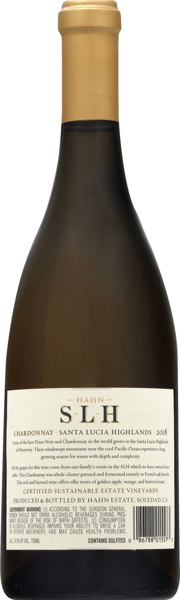slide 8 of 9, Hahn Family Wines Chardonnay, Santa Lucia Highlands, 2012, 750 ml