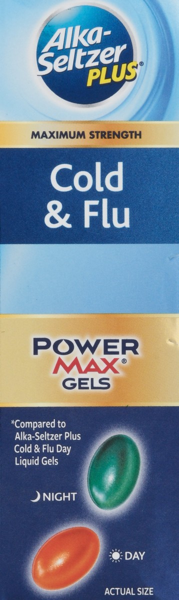 slide 8 of 9, Alka-Seltzer Plus Day & Night Non-Drowsy Cold & Flu Powermax Liquid Gels Concentrated Formula, 24 ct