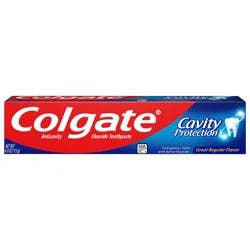 Colgate Cavity Protection Toothpaste with Fluoride, Great Regular Flavor - 4.0 Oz.