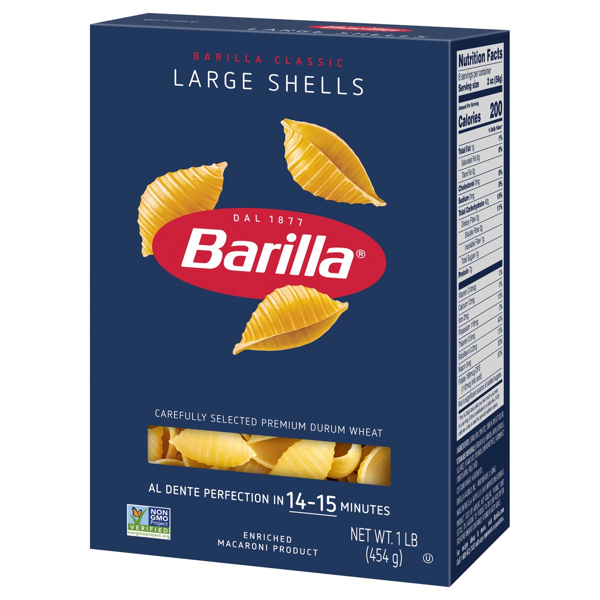 slide 3 of 9, Barilla Large Shell Pasta, 16 oz