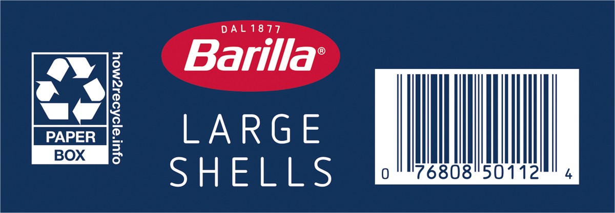 slide 7 of 9, Barilla Large Shell Pasta, 16 oz