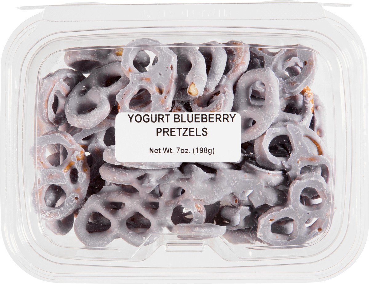 slide 6 of 9, JLM Manufacturing Yogurt Blueberry Pretzels 7 oz, 7 oz