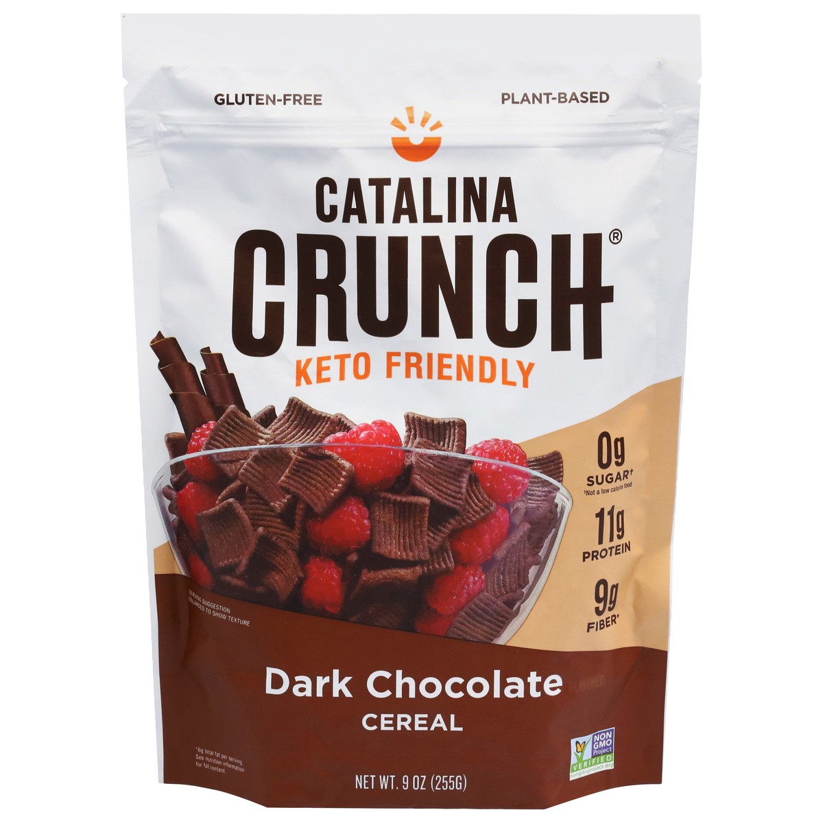 slide 1 of 9, Catalina Crunch Keto Friendly Dark Chocolate Cereal 9 oz, 9 oz