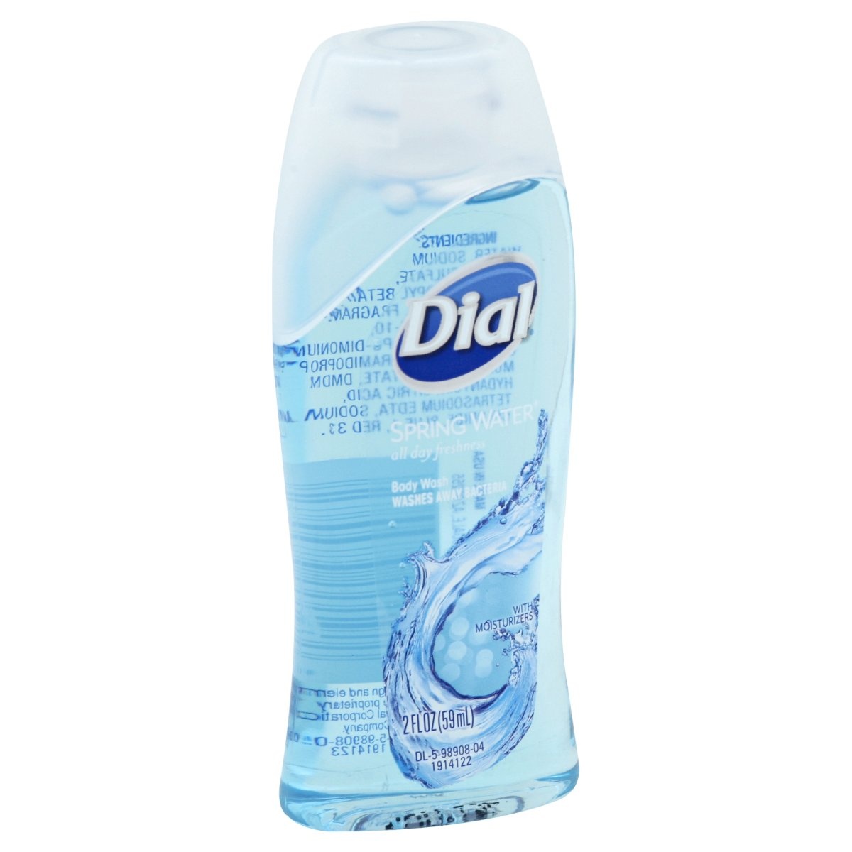 slide 1 of 1, Dial Body Wash Spring Water, 2 fl oz