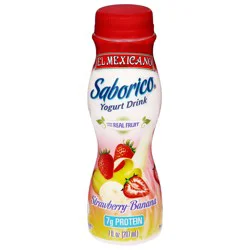 El Mexicano Saborico Strawberry-Banana Yogurt Drink 7 fl oz