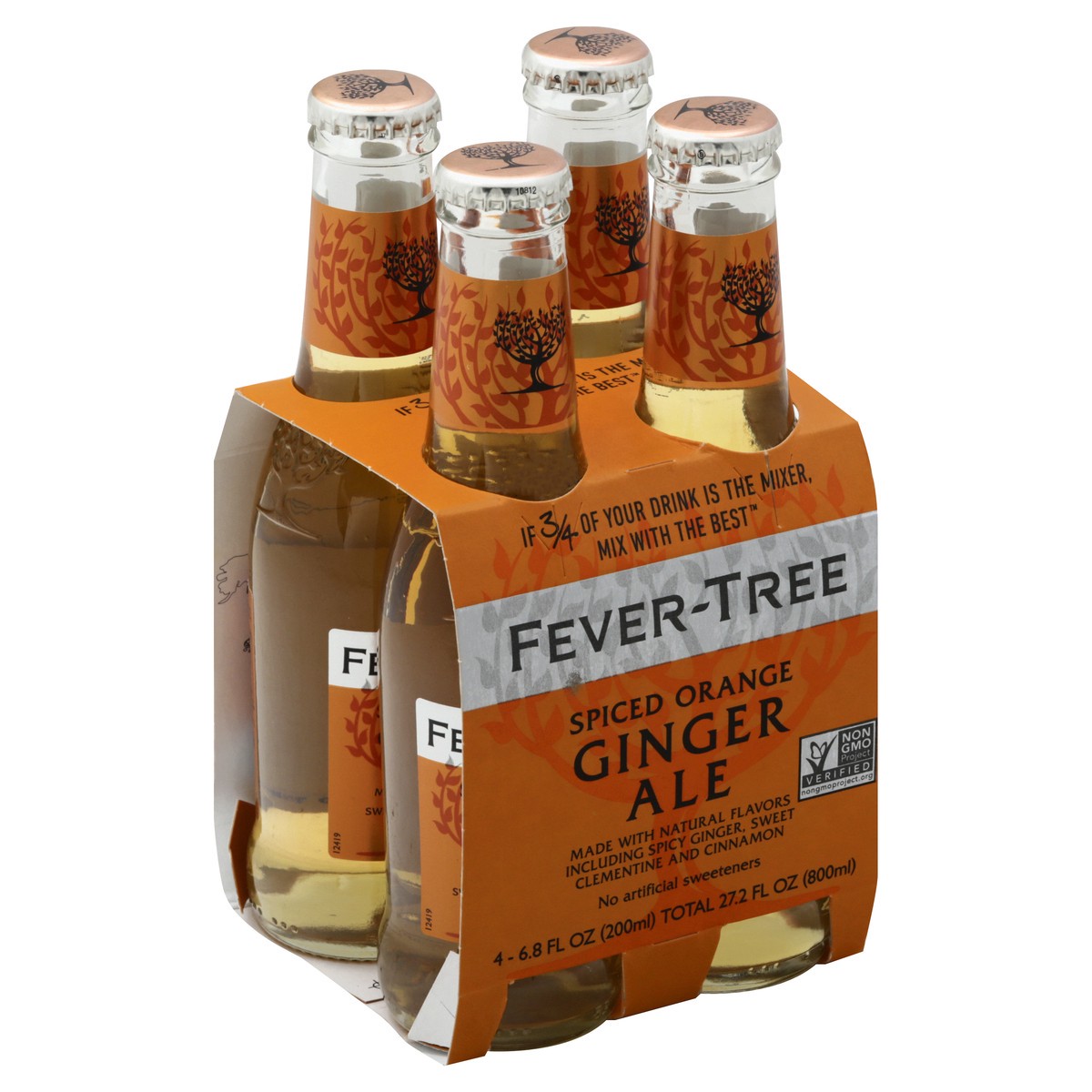 slide 3 of 10, Fever-Tree/Soda Ginger Ale Orng - 4 ct, 4 ct