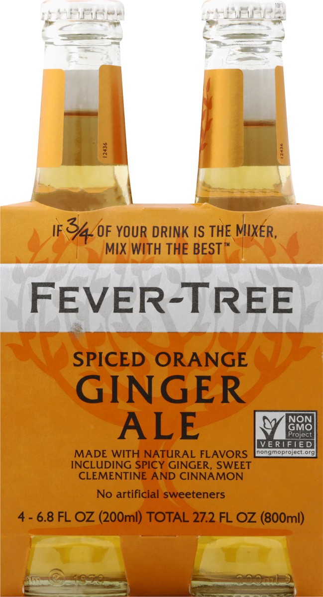 slide 6 of 10, Fever-Tree/Soda Ginger Ale Orng - 4 ct, 4 ct