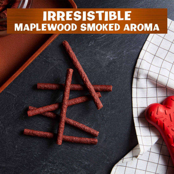 slide 5 of 19, Pup-Peroni With Real Sausage Maplewood Smoke Flavor Dog Treats, 5.6oz Bag, 5.6 oz