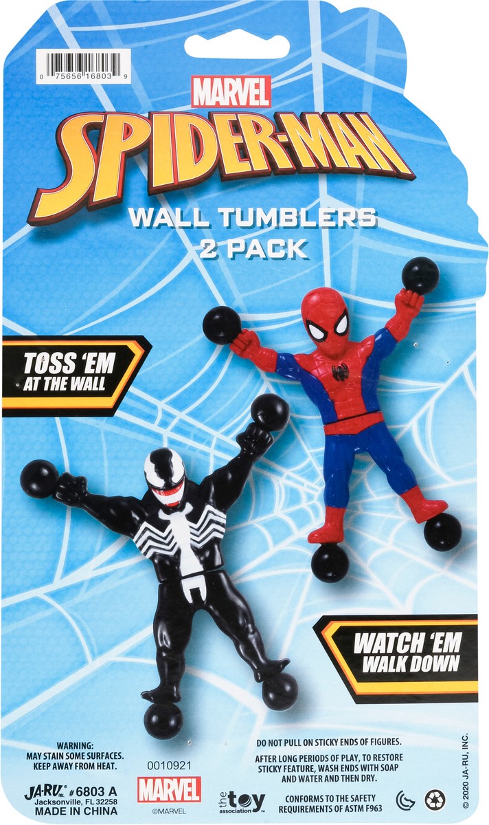 slide 5 of 9, Marvel Spider-Man Wall Tumblers 2 Pack, 2 ct