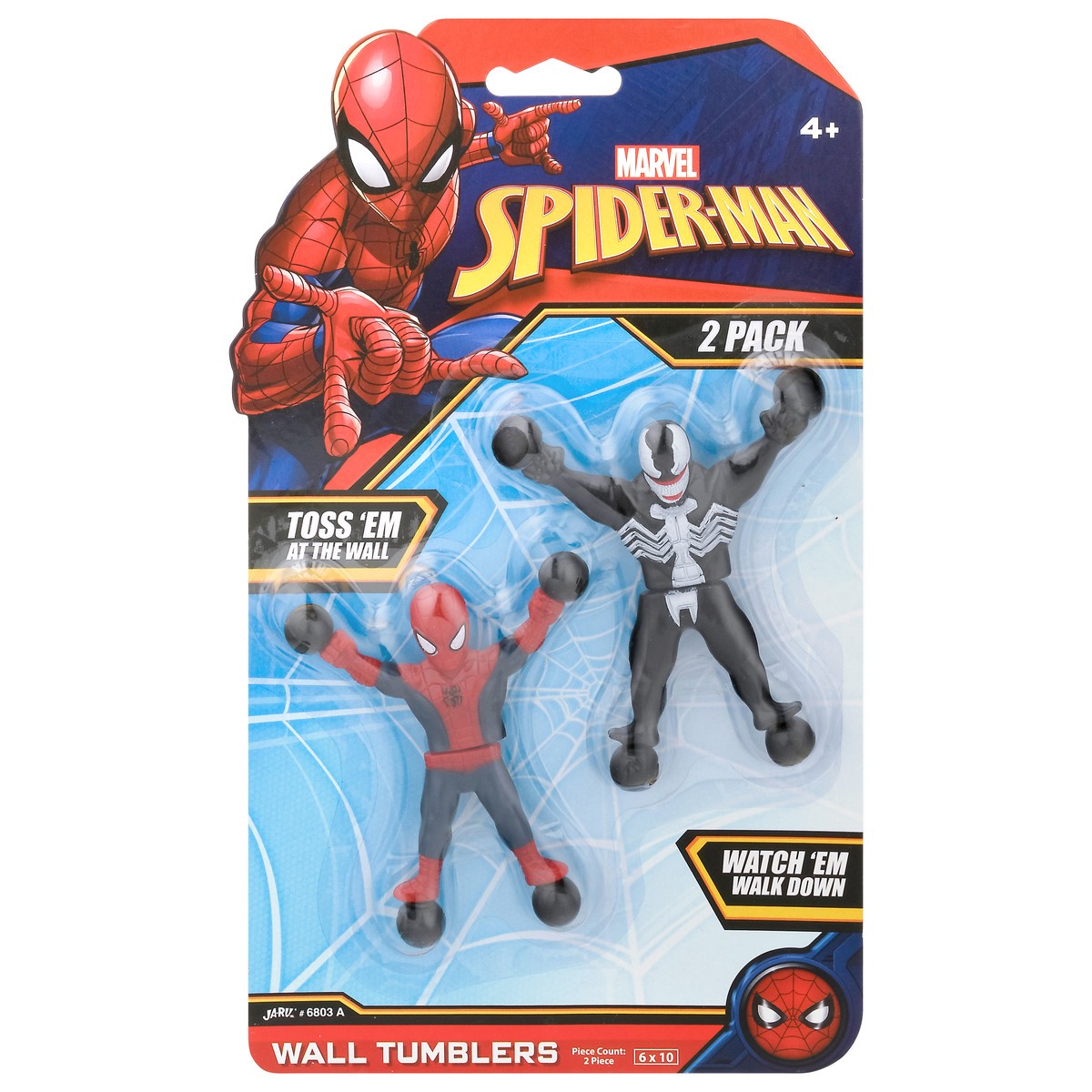 slide 1 of 9, Marvel Spider-Man Wall Tumblers 2 Pack, 2 ct