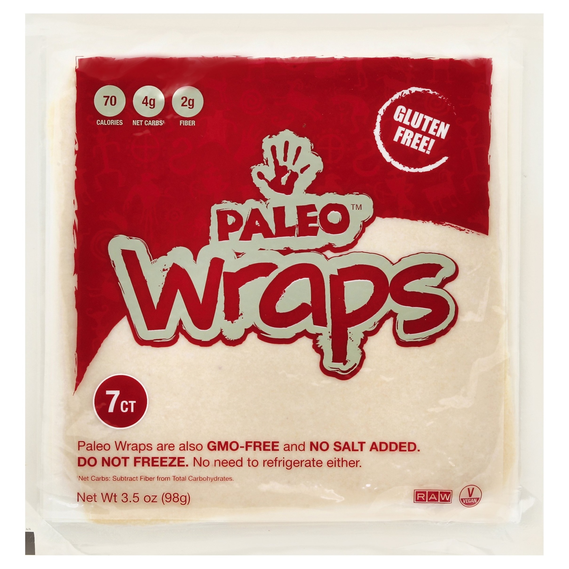 slide 1 of 2, Paleo Wraps 7 ea, 3.5 oz